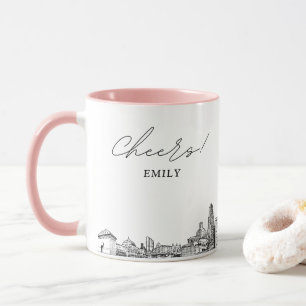 Tasse de café de mariage personnalisée de Pittsbur