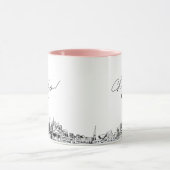 Tasse de café de mariage personnalisée sur Nashvil (Centre)