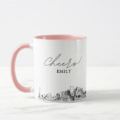 Tasse de café de mariage personnalisée sur Nashvil (Gauche)