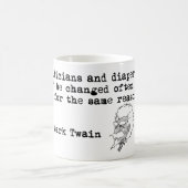 Tasse de café de Mark Twain - citation de (Centre)