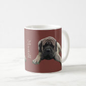 Tasse de café de mastiff (Devant droit)