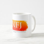 Tasse de café de MBTI INFJ (Devant droit)