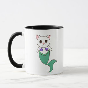 Tasse de café de Meow de Purrmaid Kitty de sirèn