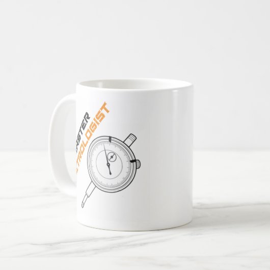 Tasse de café de métrologie de maître d'indicateur (Devant gauche)