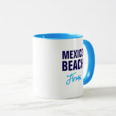 Tasse de café de Mexico Beach Floride (Devant droit)