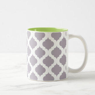 Tasse de café de mod dans le pourpre et le vert