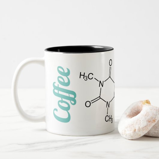 Tasse de café de molécule de chimie (Avec donut)