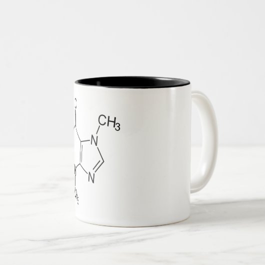 Tasse de café de molécule de chimie (Devant droit)