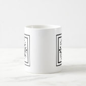 Tasse de café de monogramme de la lettre B (Centre)