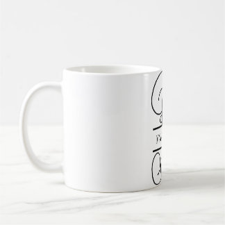 Tasse de café de monogramme de vigne, monogramme