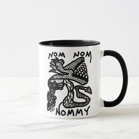 Tasse de café de monstre de NOM NOM (Droite)