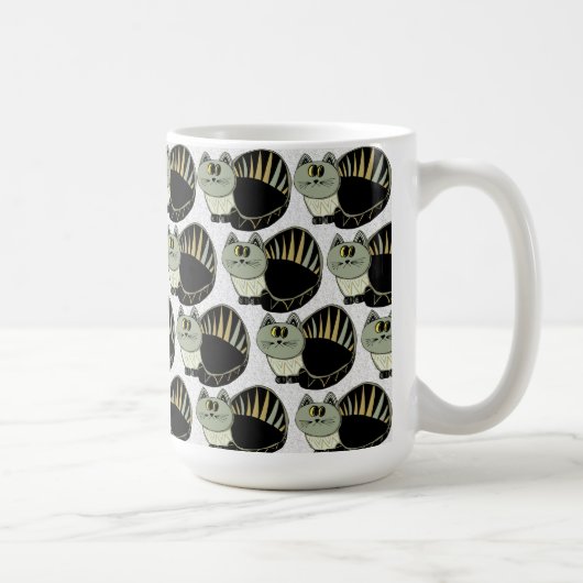 Tasse de café de motif de chat (Droite)