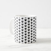 Tasse de café de motif de patte (Devant gauche)