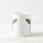 Tasse de café de motif d'édredon d'abeille de miel (Centre)