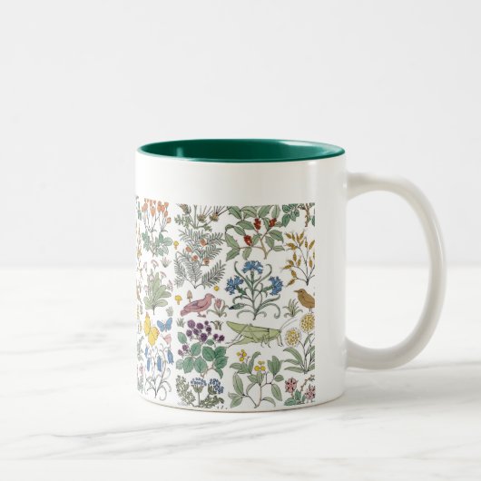 Tasse de café de motif du jardin de l'apothicaire (Droit)
