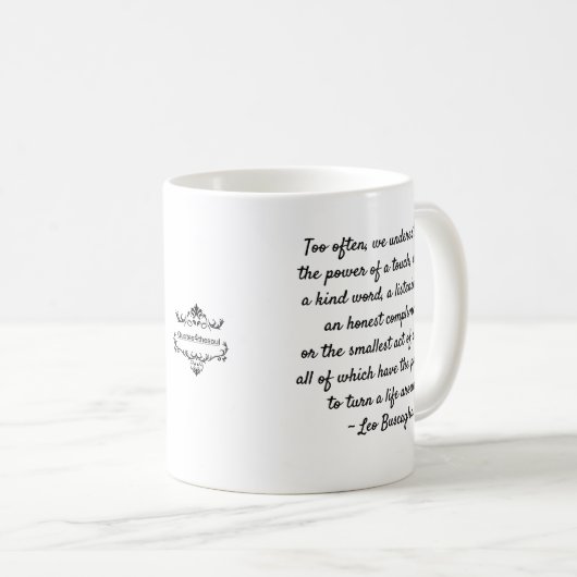 TASSE de CAFÉ DE MOTIVATION de GENTILLESSE 11OZ (Devant droit)