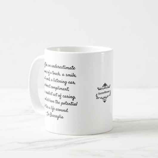 TASSE de CAFÉ DE MOTIVATION de GENTILLESSE 11OZ (Devant gauche)