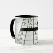 Tasse de café de mots croisé (Devant gauche)