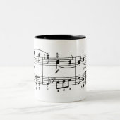 Tasse de café de musique de piano (Centre)