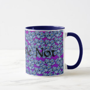 Tasse de café de myosotis