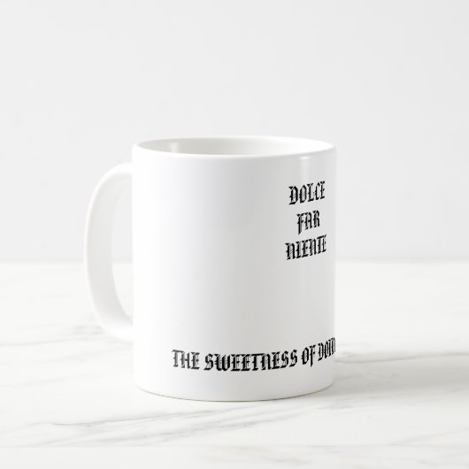 tasse de café de niente lointain de dolce (Devant gauche)