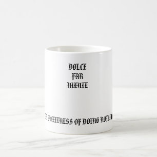 tasse de café de niente lointain de dolce