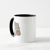 Tasse de café de Noël chat Meowy (Devant gauche)