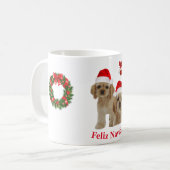 Tasse de café de Noël Cocker spaniel (Devant gauche)