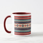 Tasse de café de Noël Cosy Fair Isle scandinave (Gauche)