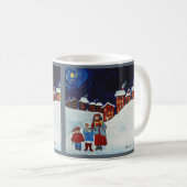 Tasse de café de Noël de Carolers de Noël (Devant droit)