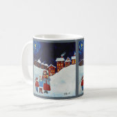 Tasse de café de Noël de Carolers de Noël (Devant gauche)