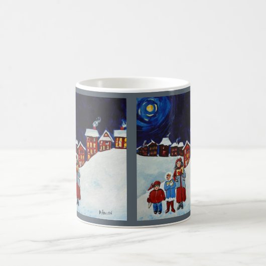 Tasse de café de Noël de Carolers de Noël (Centre)
