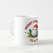 Tasse de café de Noël de golf (Devant gauche)