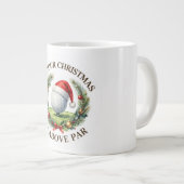 Tasse de café de Noël de golf (Devant droit)