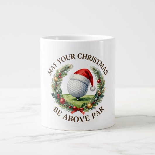 Tasse de café de Noël de golf (Devant)