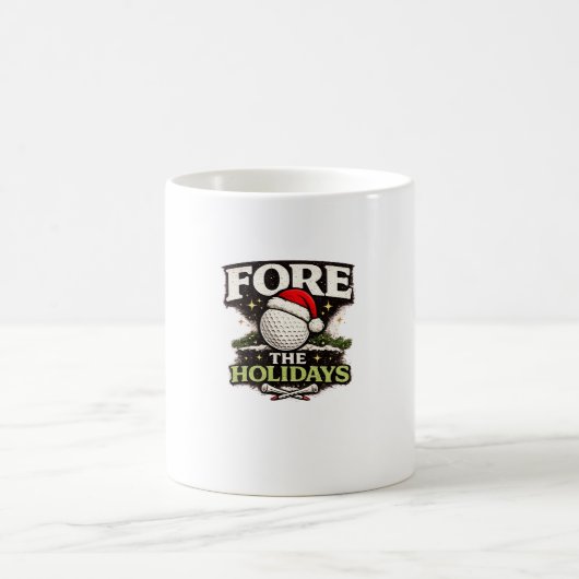 Tasse de café de Noël de golf (Centre)