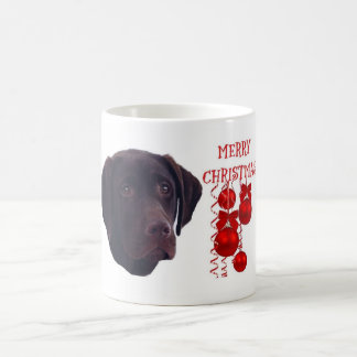 Tasse de café de Noël de labrador retriever de