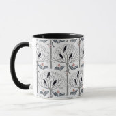Tasse de café de Noël de motif de freux et de houx (Gauche)