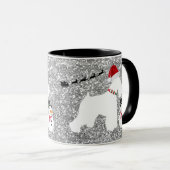 Tasse de café de Noël de Schnauzer (Devant droit)