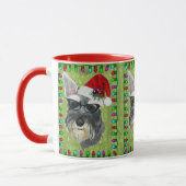 Tasse de café de Noël de Schnauzer (Gauche)