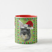 Tasse de café de Noël de Schnauzer (Centre)