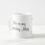 Tasse de café de Noël de vacances (Devant gauche)