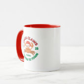 Tasse de café de Noël en Floride Santa Claws (Devant gauche)
