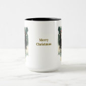 Tasse de café de Noël Équestre (Centre)