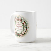 Tasse de café de Noël Mahjong (Devant gauche)