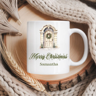 Tasse de café de Noël minimaliste personnalisée av