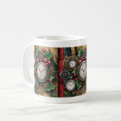Tasse de café de Noël Steampunk (Devant gauche)