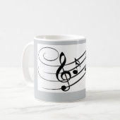tasse de café de notes musicales (Devant gauche)