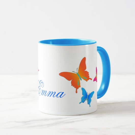 Tasse de café de papillon (Devant droit)