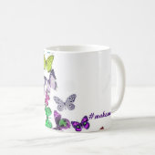 Tasse de café de papillon (Devant droit)